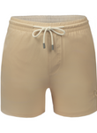 solid beige swim shorts