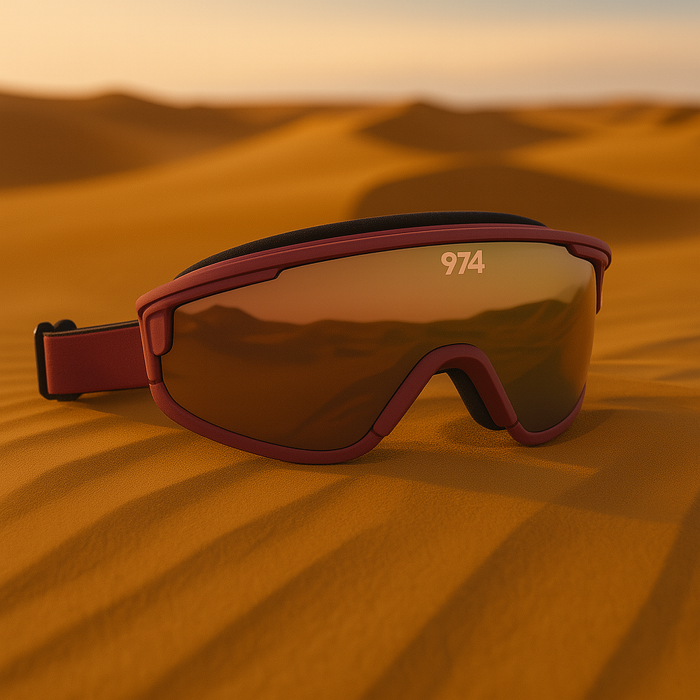 full-view protective sport goggles pink
