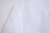 white linen long-sleeve shirt