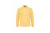 yellow linen long-sleeve shirt