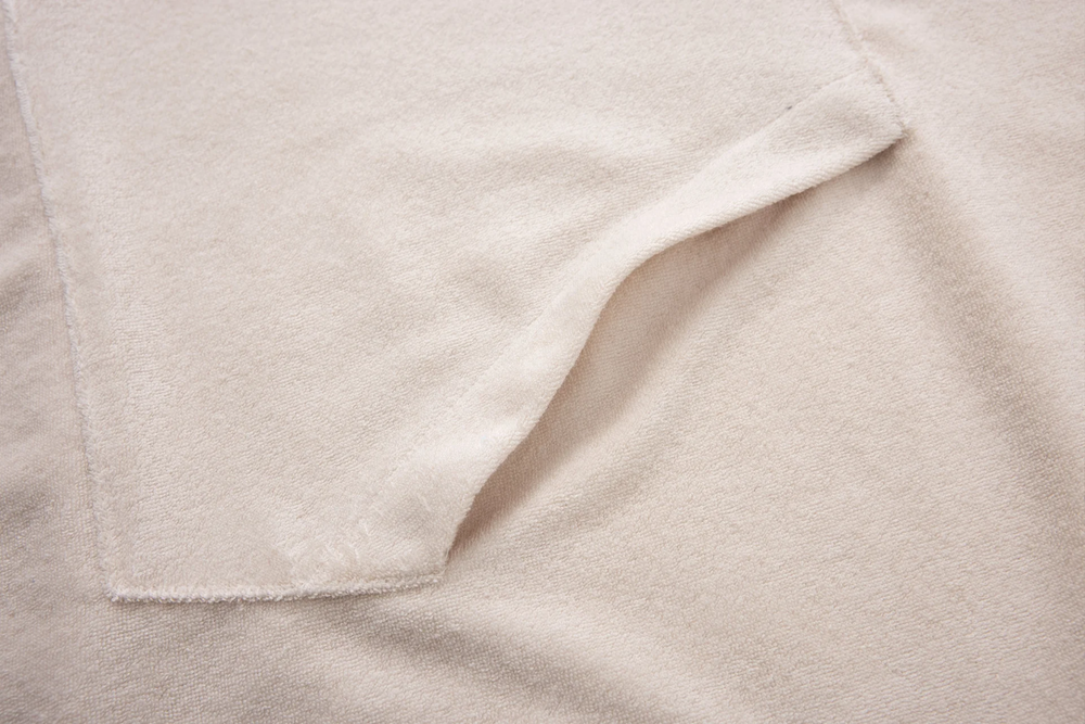 sleeveless towel hoodie – beige