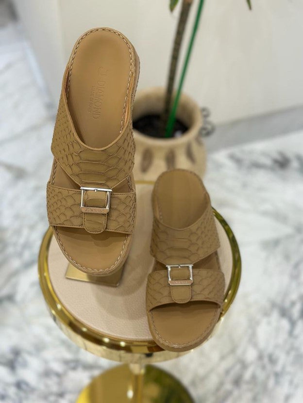 j-diamond – havan signature python sandals – premium italian leather