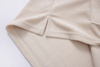 sleeveless towel hoodie – beige