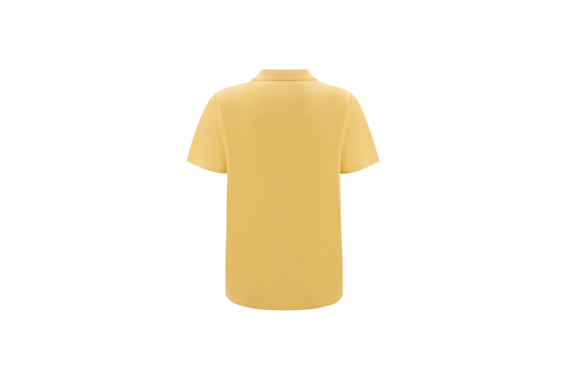 towel polo shirt yellow