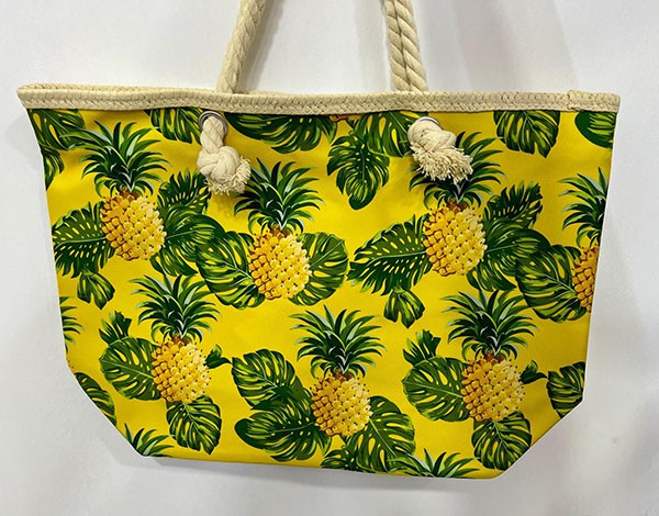 SUMMER BEACH BAGS-  PINEAPPLE-YELLOW