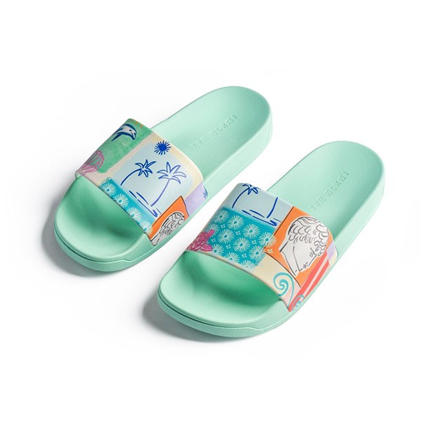 EK-Santorini Slides-Sandal-Sky blue