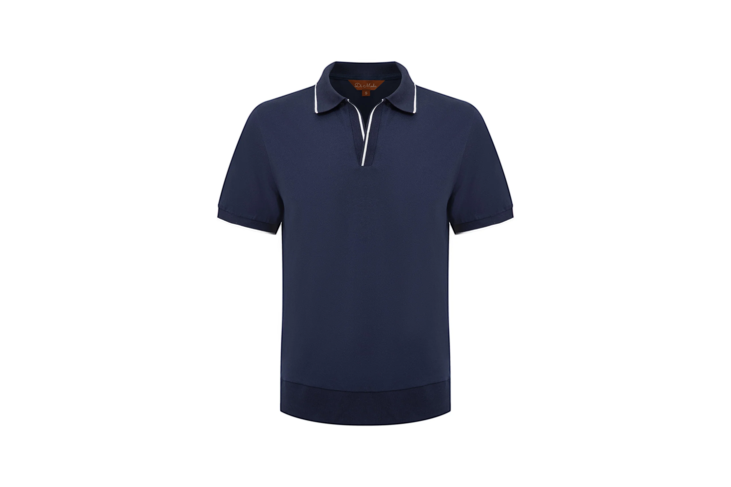 Navy Open-Collar Shirt