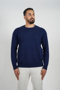 Cashmere Circle Pullover Navy