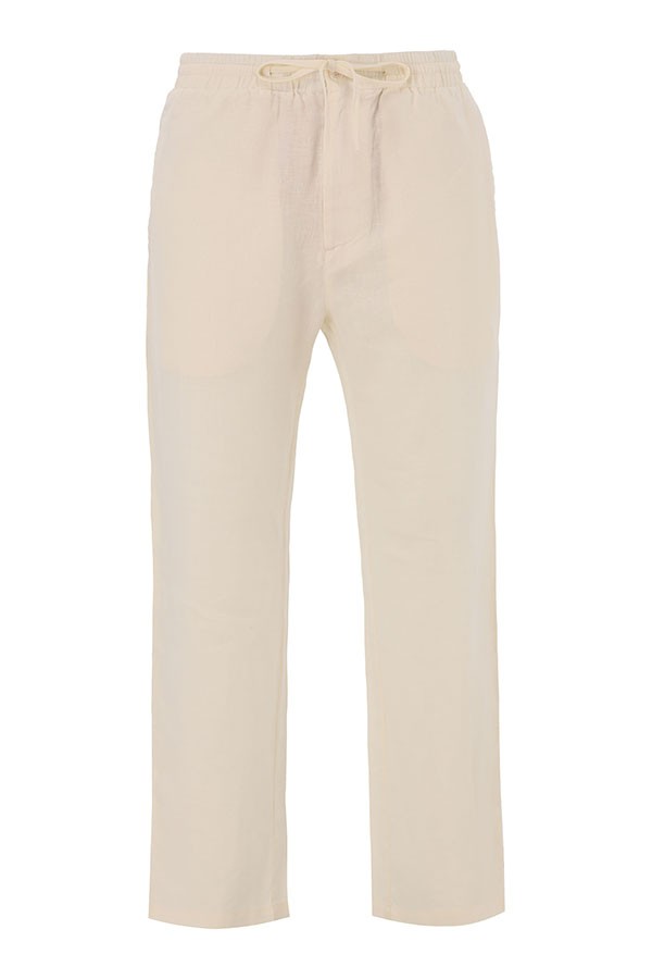 LINEN PANTS-Ivory