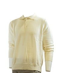 Cashmere Pullover Polo White