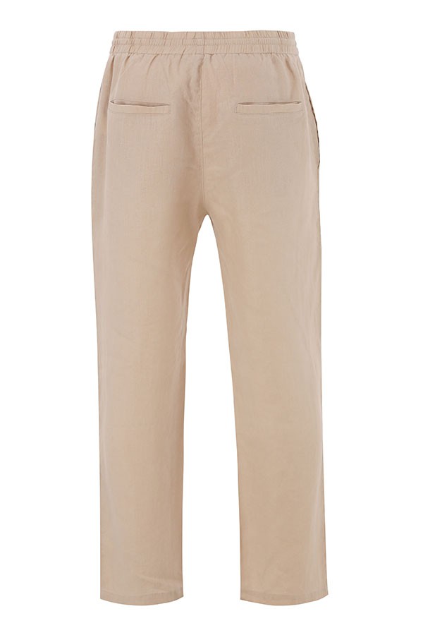 LINEN PANTS-Beige