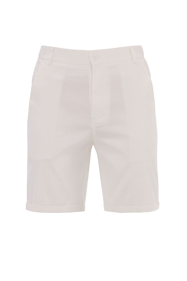 CHINO SHORT-WHITE