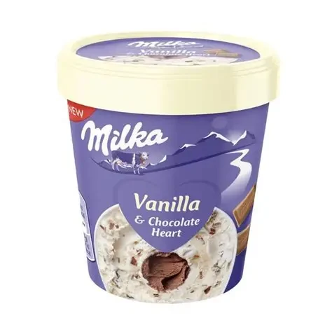 Milka Vanilla & Chocolate Heart Tub