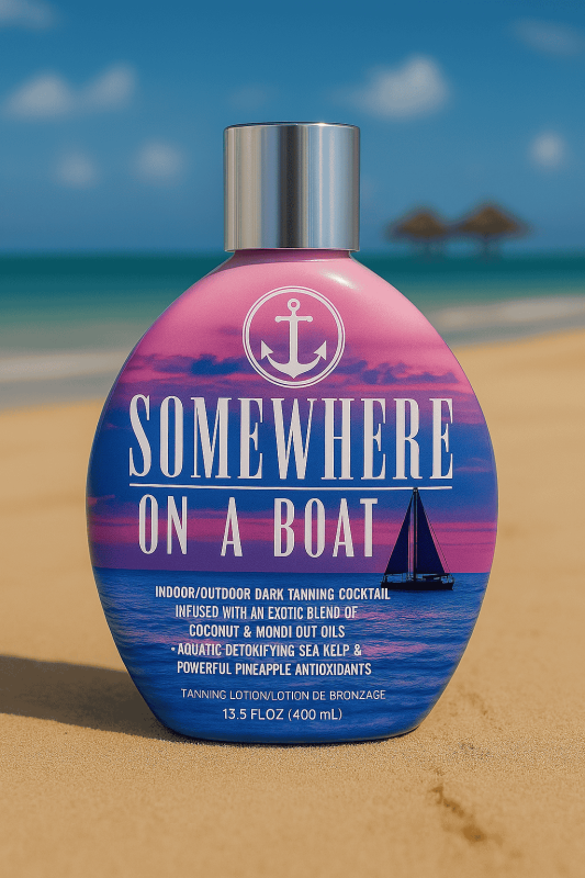 Somewhere On A Boat Indoor & Outdoor Tanning Bed Lotion -No Bronzer