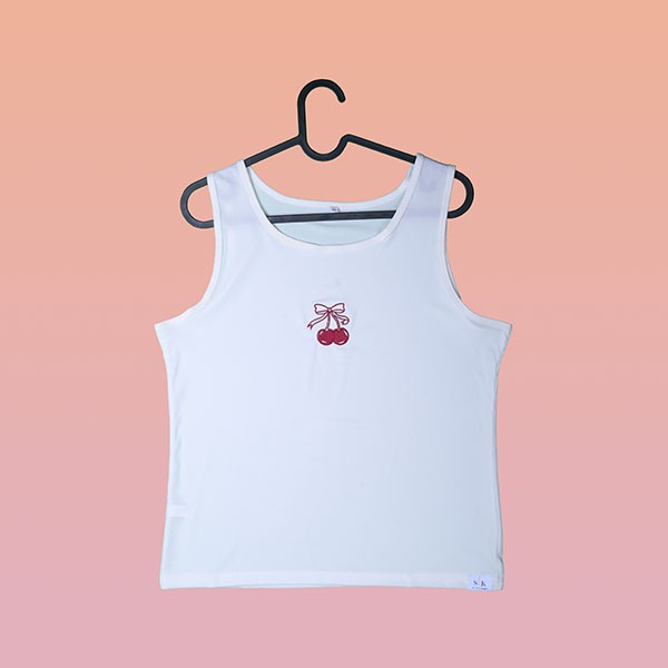 White cherry-Tank Tops