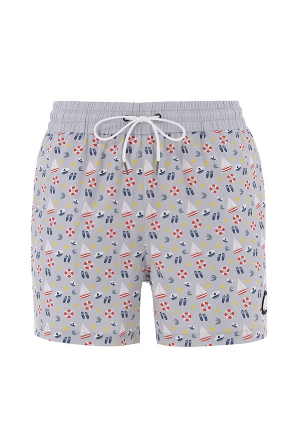 SWIMSHORTS-BEACH -GREY