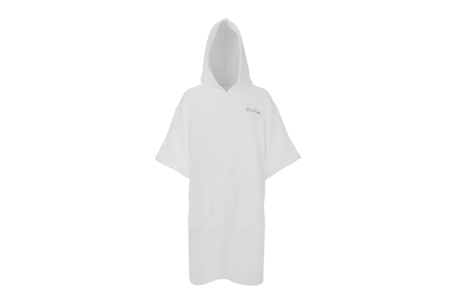white Hooded Towel– Short Sleeve Free Size