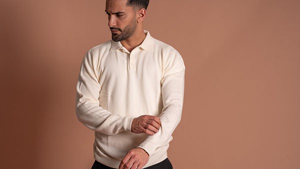 Button Collar Polo Sweater