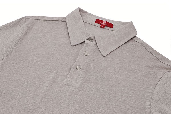 LINEN POLO-GREY