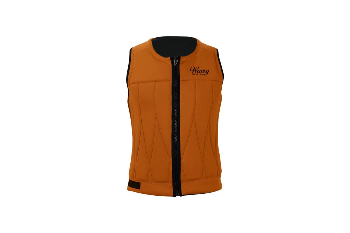 Revisable Jet Ski Life Vest Jacket- Orange & Black