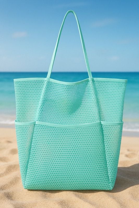 KPX Beach Bag with Mini Pocket-Tiffany