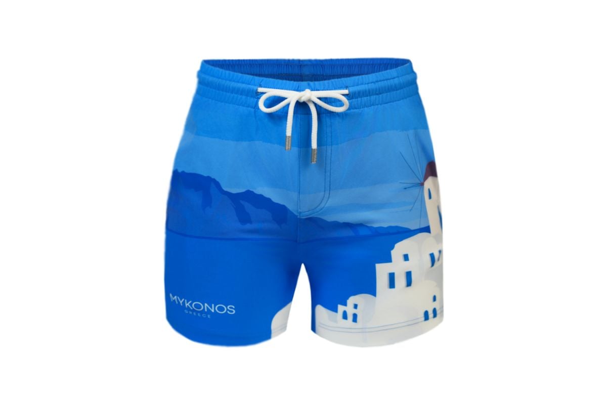 Blue Mykonos Edition Kids Swim Shorts