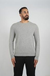 Wool Pullover Circle Neck - Gray