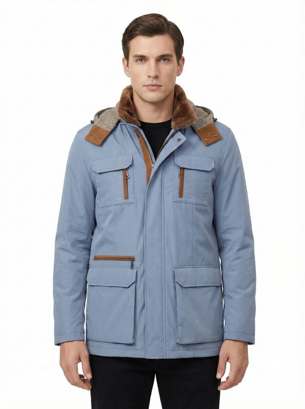 Dİ MODA F-N 19 Jacket(25), TEKSTIL/FOGGIA 27 INDIGO