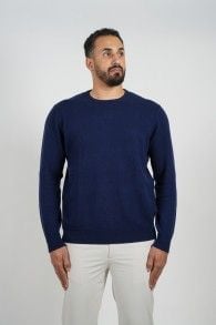Cashmere Circle Pullover Navy