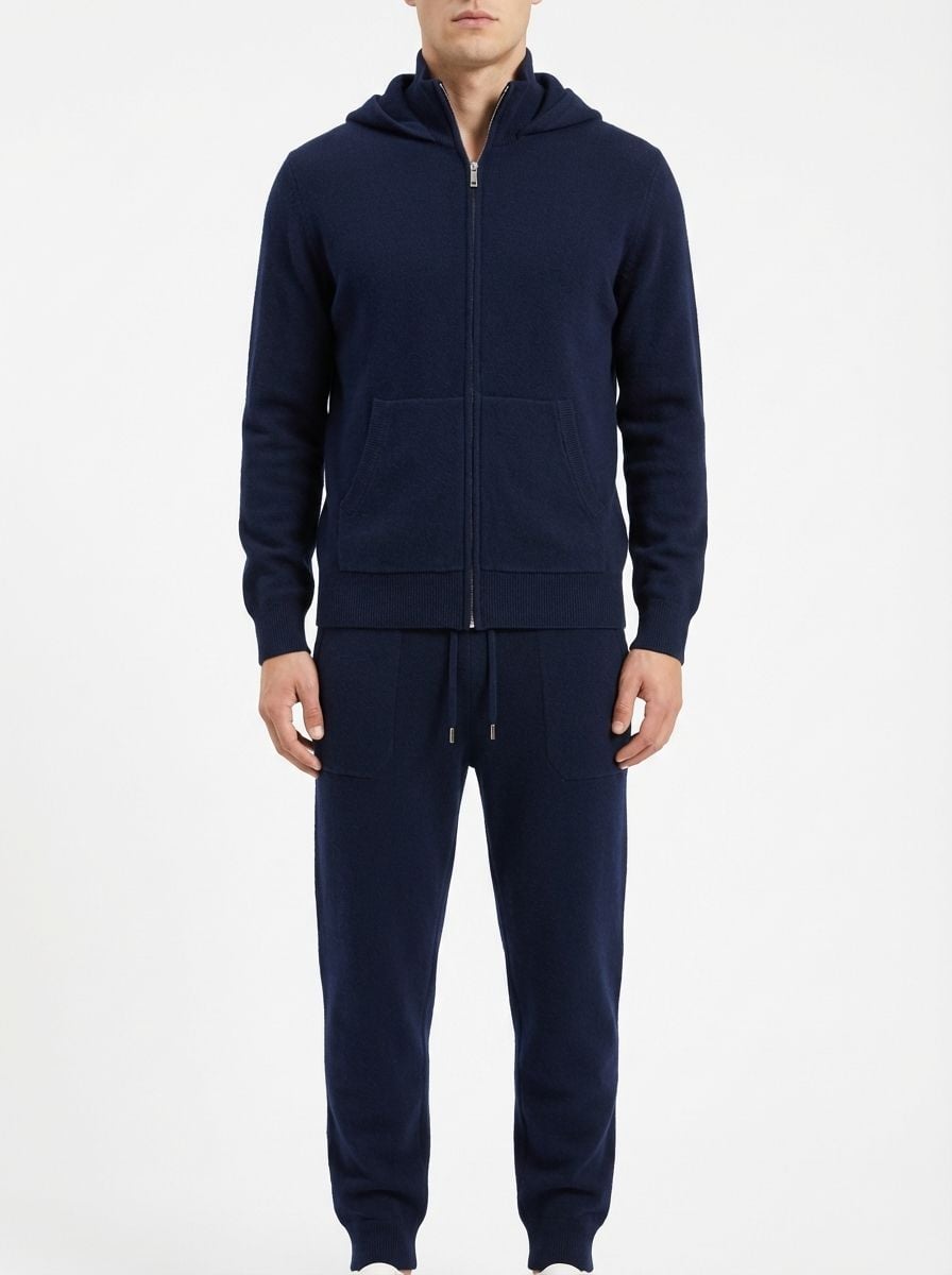 Wool Hoodie Set  NAVY