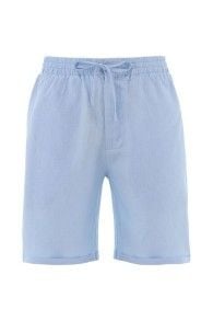 Linen shorts-Baby Blue