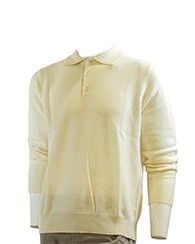 Cashmere Pullover Polo White