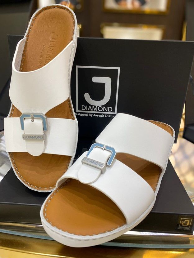 J-DIAMOND Signature Leather Sandals for Men – Premium Italian Leather