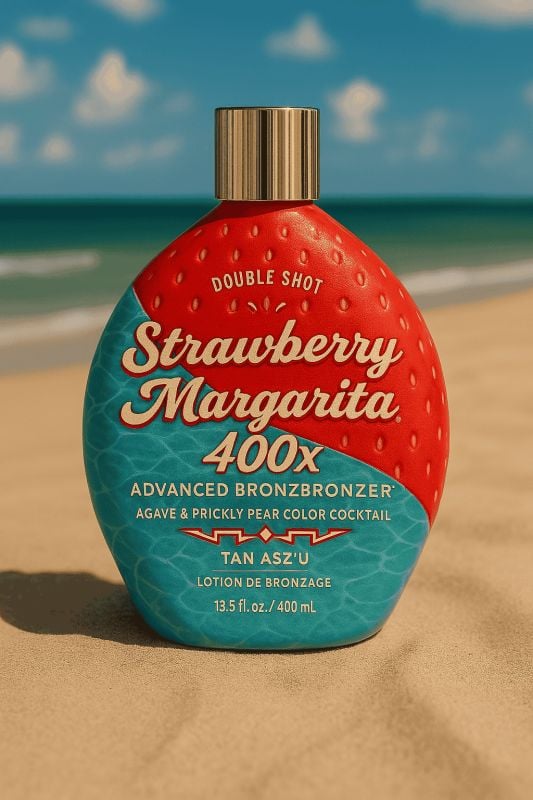 Tan Asz U Double Shot Strawberry Margarita