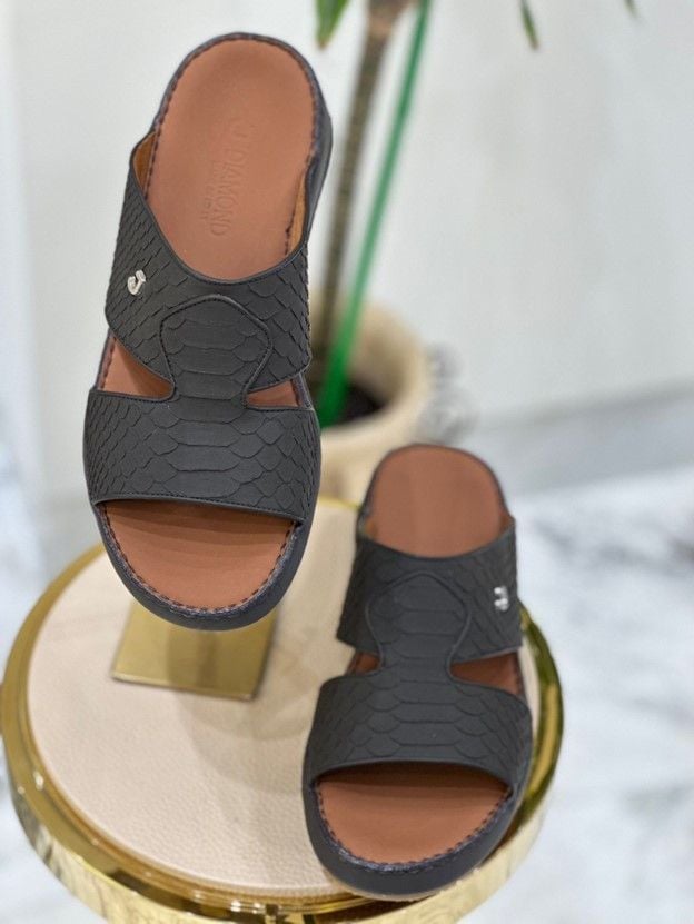 J-Diamond Signature Python CHOCO CROWN Shoes – Premium Italian Leather