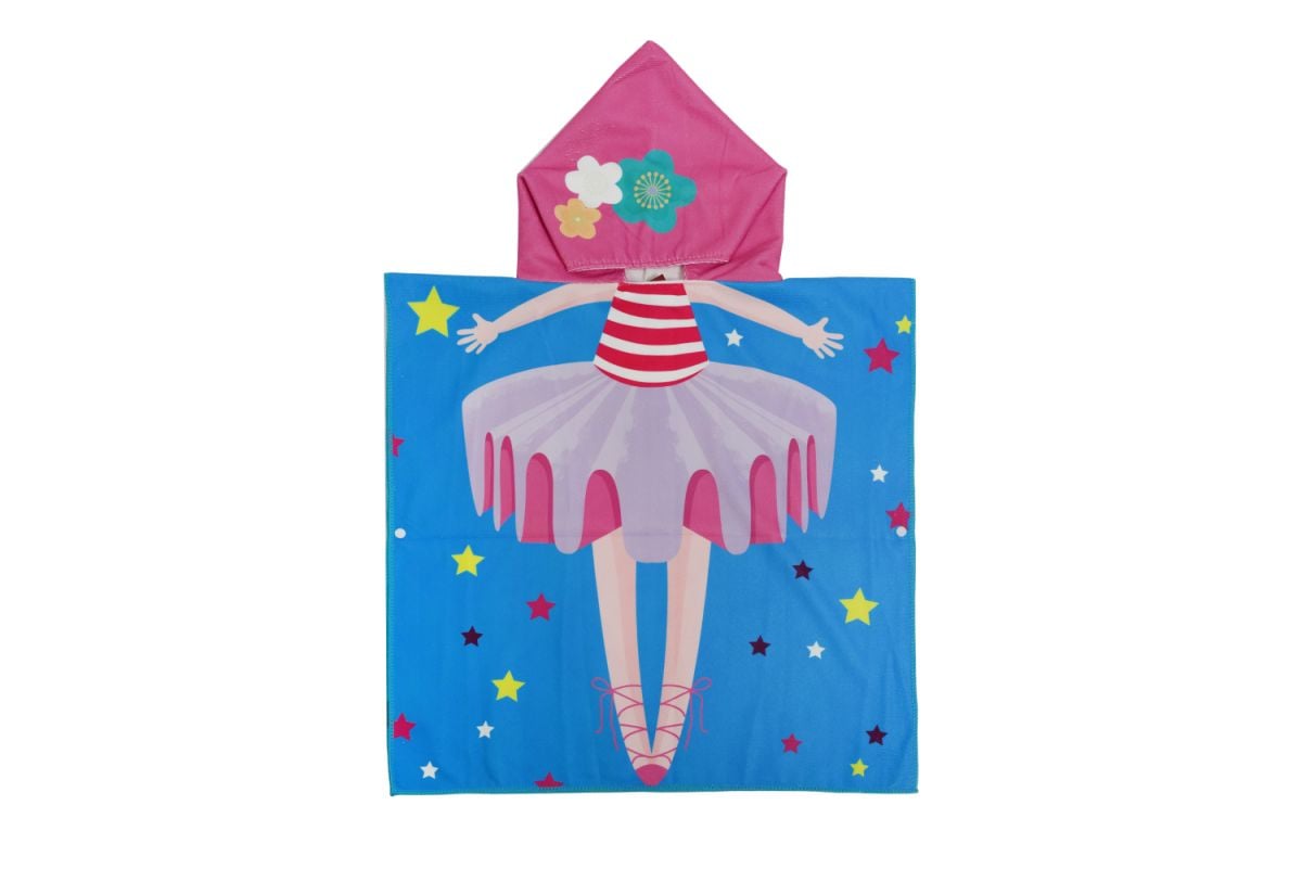 Kids Hooded Beach Towel – The Princess