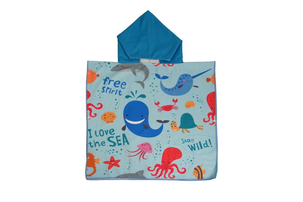 Kids Hooded Beach Towel – Free Spirit