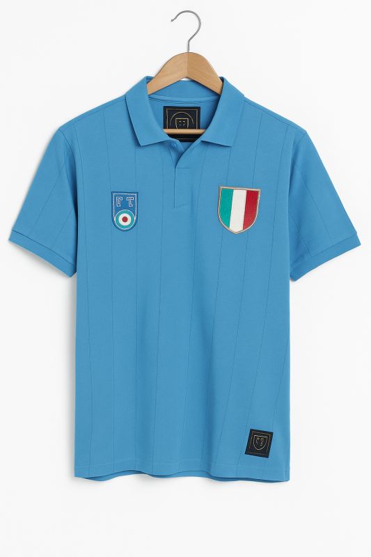 Tribute D10S Azzurro. Maradona - Football Town T-Shirt