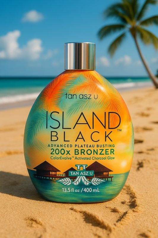 Island Black Advanced Plateau Busting 200X Bronzer Tanning Lotion