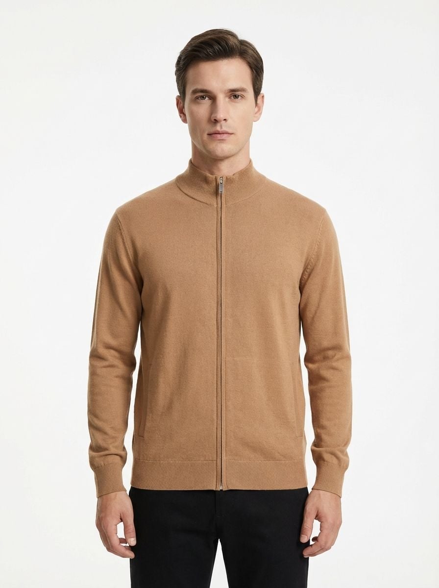 Wool Full Zipper Long Sleeve