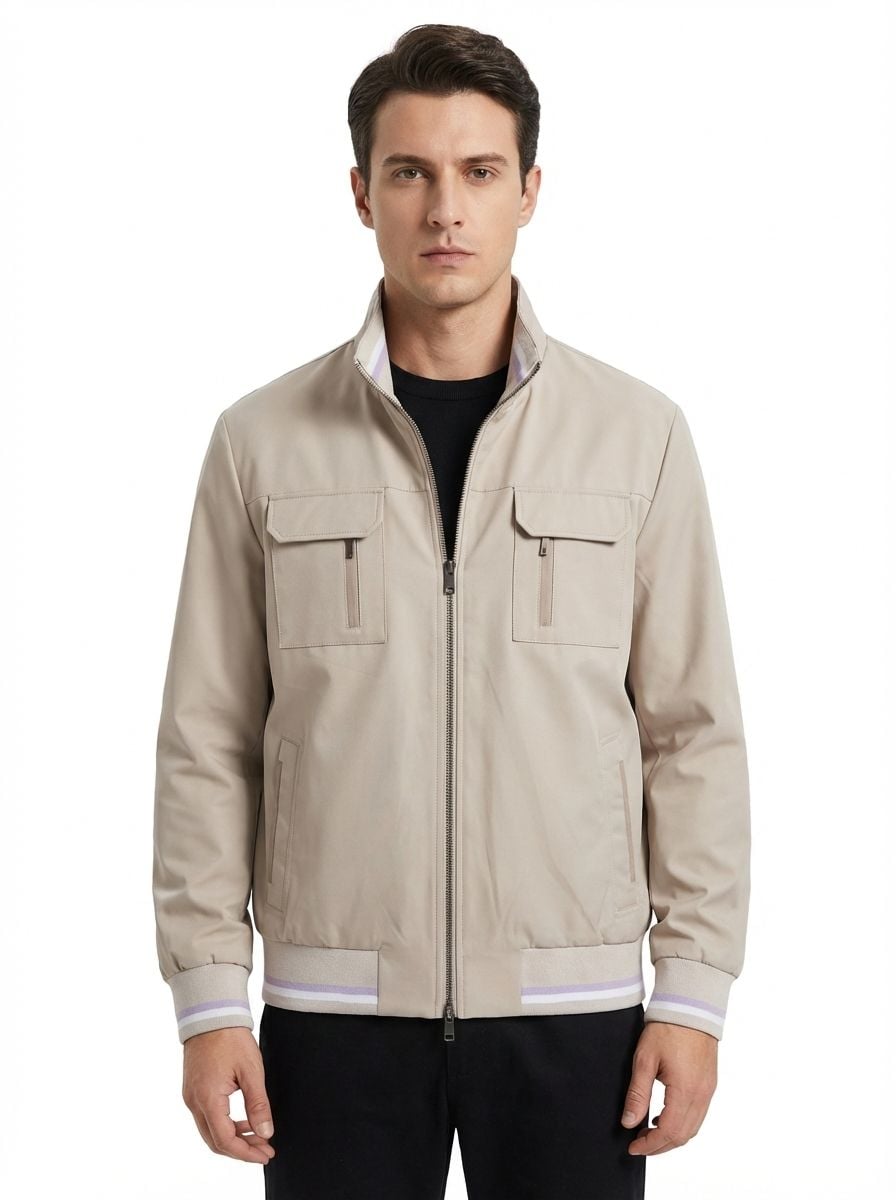 Di Moda F-N 38 Jacket(25), Bej-Mink/Tekstil Triko-Suet