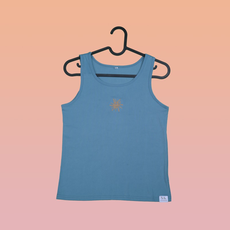 Blue sun-Tank Top