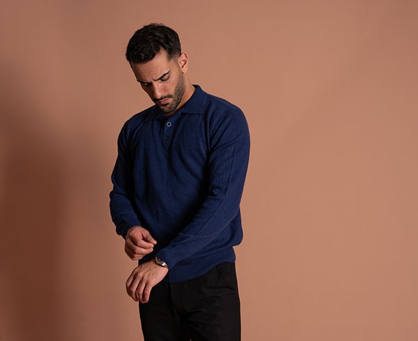 Button Collar Polo Sweater